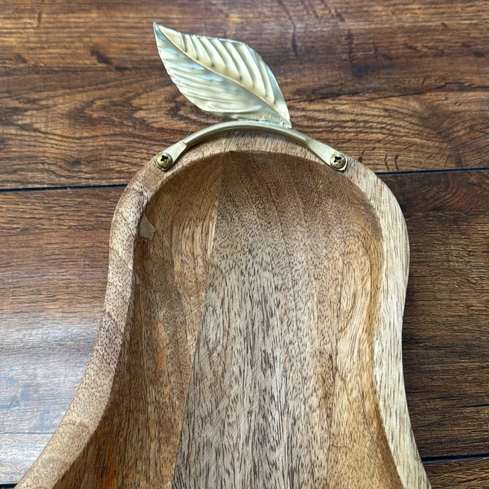Macy's Brown and Gold Pear-Shaped Serveware